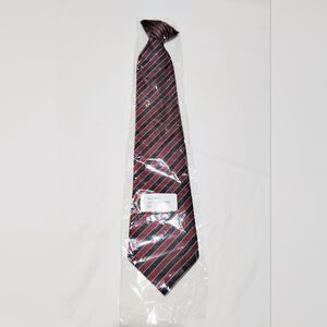 LOUIS MARTIN RED & BLUE CLIP-ON TIE